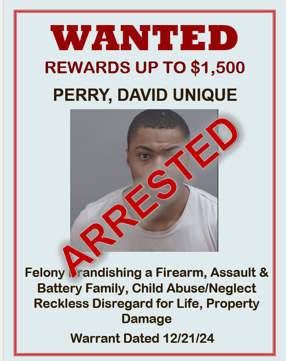 Perry, David Arrest