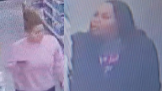 Pink Sweater person of Interest. Black zip up jacket suspect